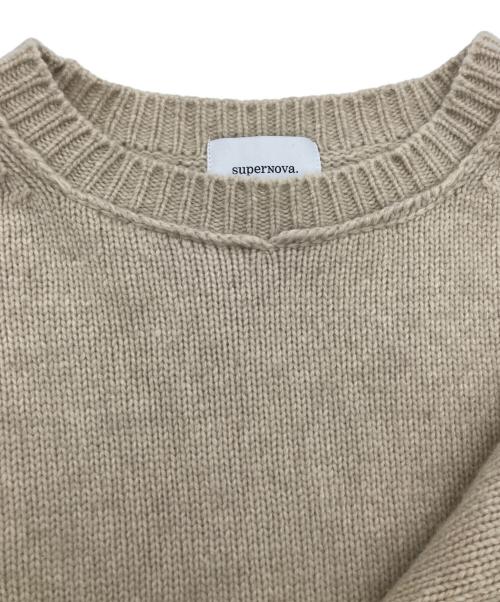 superNova.（スーパーノヴァ）superNova. (スーパーノヴァ) Moebius knit sweater モービウスニットセーター ベージュ サイズ:Freeの古着・服飾アイテム