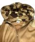 中古・古着 A BATHING APE (ア ベイシング エイプ) フルジップアップパーカー ベージュ×ブラウン サイズ:Ｍ：13000円