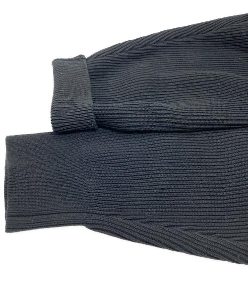 AURALEE（オーラリー）AURALEE (オーラリー) SUPER HARD TWIST RIB KNIT P/O ブラックの古着・服飾アイテム