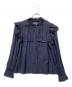 ISABEL MARANT ETOILE（イザベルマランエトワール）の古着「フリルL/Sブラウス」｜ネイビー