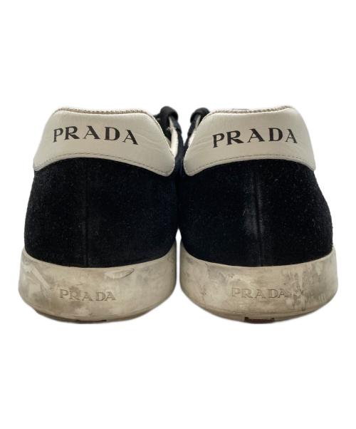 PRADA（プラダ）PRADA (プラダ) スウェードスニーカー ブラック サイズ:6の古着・服飾アイテム