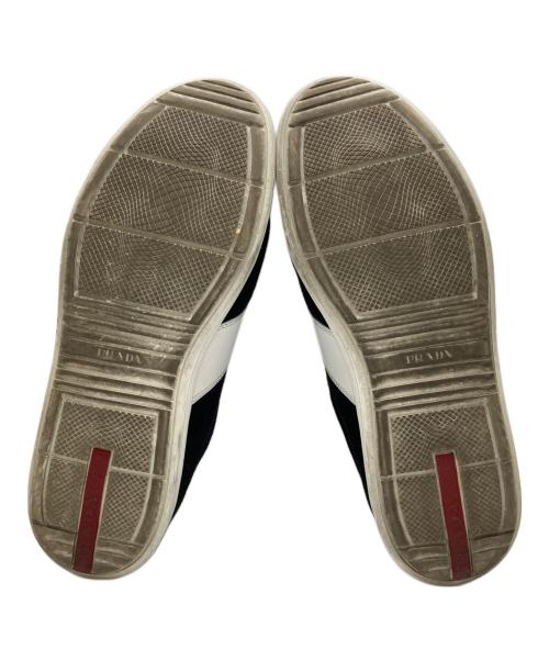 PRADA（プラダ）PRADA (プラダ) スウェードスニーカー ブラック サイズ:6の古着・服飾アイテム