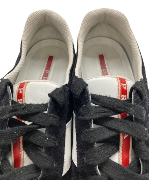 PRADA（プラダ）PRADA (プラダ) スウェードスニーカー ブラック サイズ:6の古着・服飾アイテム