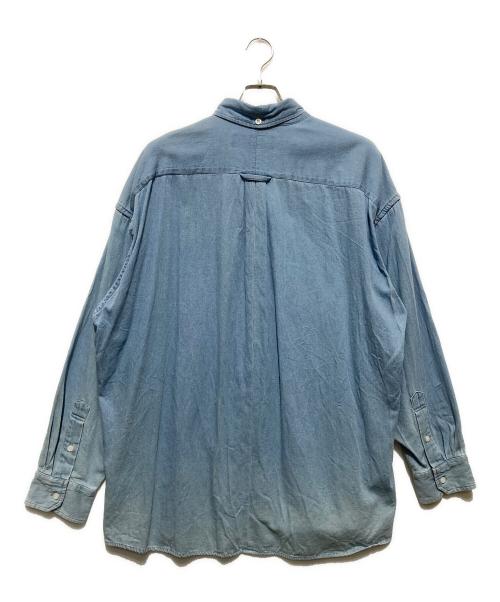 FAT（エフエーティー）FAT (エフエーティー) 蜂刺繍 ボタンダウン デニムシャツ ブルー サイズ:FATの古着・服飾アイテム