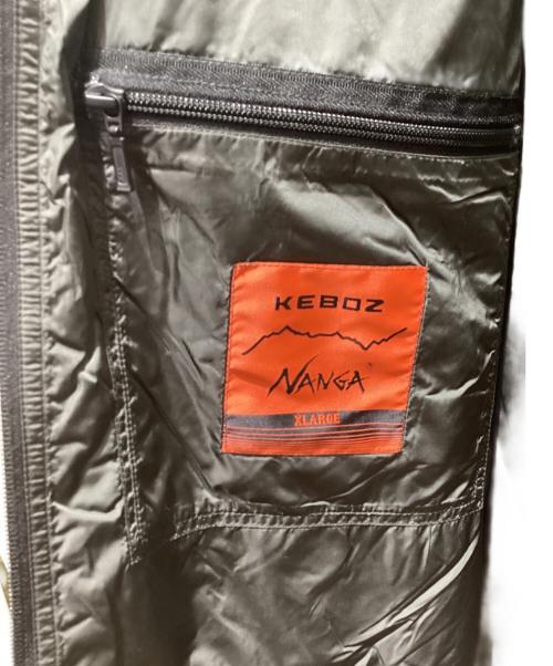 KEBOZ（ケボズ）KEBOZ (ケボズ) NANGA (ナンガ) REVERSIBLE DOWN VEST / リバーシブルダウンベスト ブラック サイズ:XLの古着・服飾アイテム