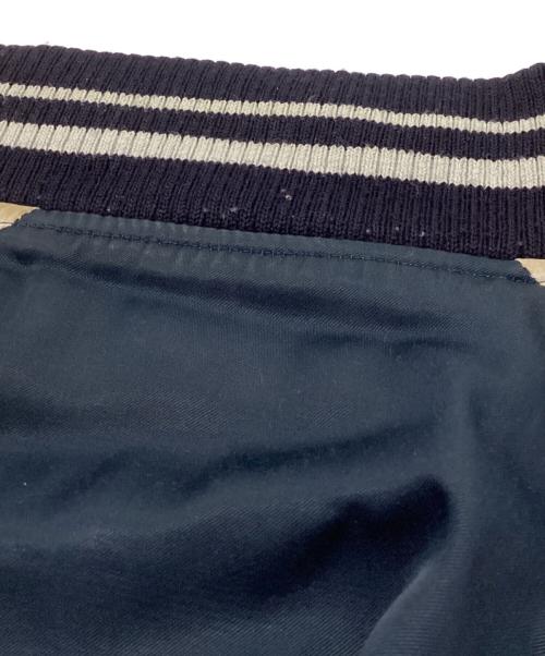 LAD MUSICIAN（ラッドミュージシャン）LAD MUSICIAN (ラッドミュージシャン) R/C SATIN REVERSIBLE BLOUSON リバーシブルブルゾン スカジャン グレー×ネイビー サイズ:44の古着・服飾アイテム