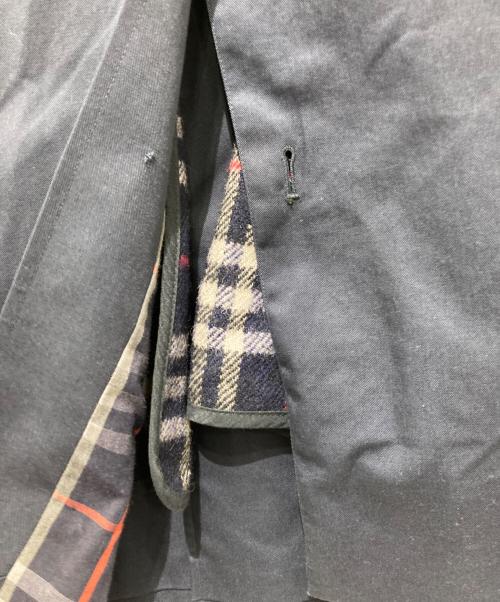 BURBERRY LONDON（バーバリーロンドン）BURBERRY LONDON (バーバリーロンドン) ライナー付ステンカラーコート ネイビー サイズ:Lの古着・服飾アイテム