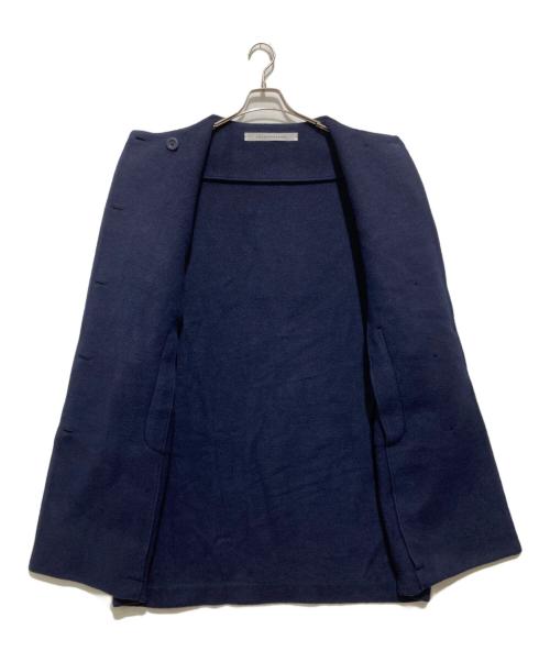 COGTHEBIGSMOKE（コグザビッグスモーク）COGTHEBIGSMOKE (コグザビッグスモーク) EMILY ROUND NECK COAT エミリーラウンドネックコート ネイビー サイズ:Sの古着・服飾アイテム