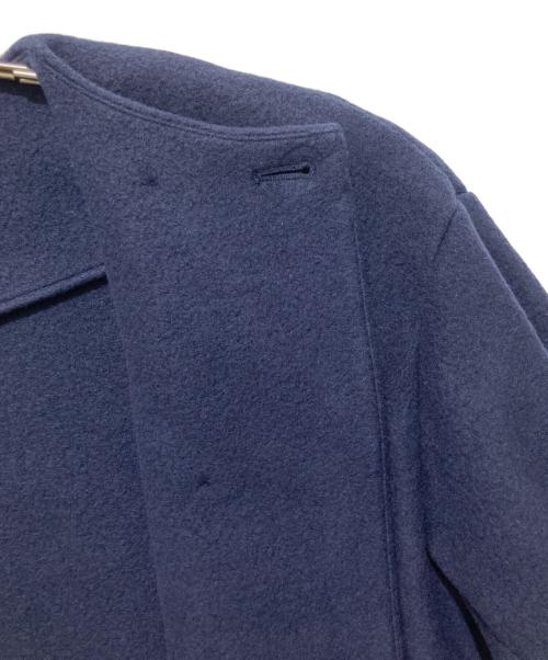 COGTHEBIGSMOKE（コグザビッグスモーク）COGTHEBIGSMOKE (コグザビッグスモーク) EMILY ROUND NECK COAT エミリーラウンドネックコート ネイビー サイズ:Sの古着・服飾アイテム