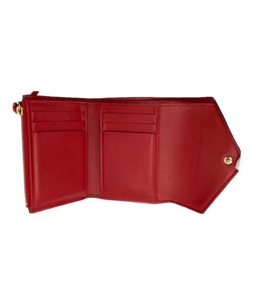 LOUIS VUITTON（ルイ ヴィトン）LOUIS VUITTON (ルイ ヴィトン) ヴェルニ ポルトフォイユ ヴィクトリーヌ 3つ折り財布　コンパクトウォレット レッドの古着・服飾アイテム