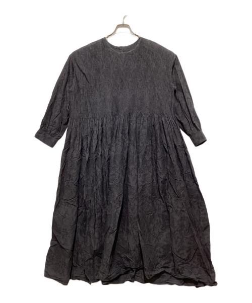 maison de soil（メゾンドソイル）maison de soil (メゾンドソイル) インドコットンワンピース ブラック サイズ:Mの古着・服飾アイテム