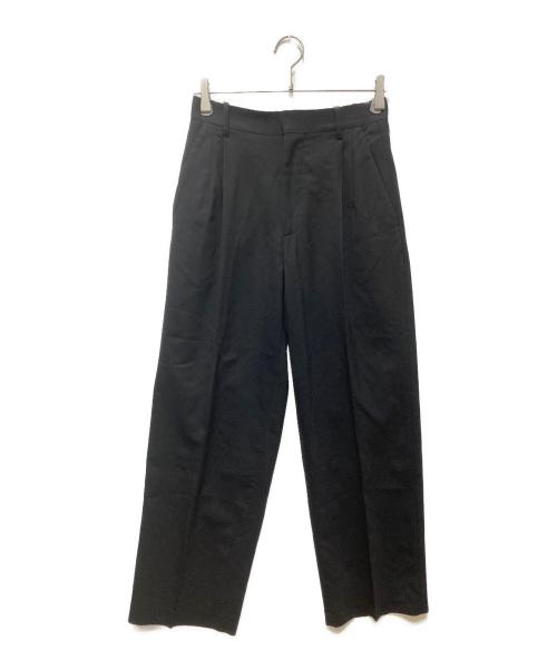 LOEWE（ロエベ）LOEWE (ロエベ) ワイドスラックス ブラック サイズ:42の古着・服飾アイテム