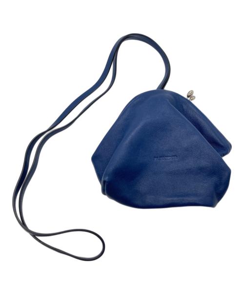 JIL SANDER（ジルサンダー）JIL SANDER (ジルサンダー) がま口ショルダーポーチ ブルーの古着・服飾アイテム