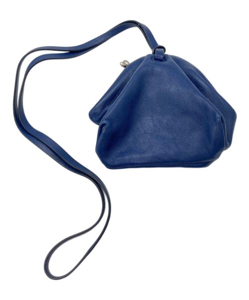 JIL SANDER（ジルサンダー）JIL SANDER (ジルサンダー) がま口ショルダーポーチ ブルーの古着・服飾アイテム
