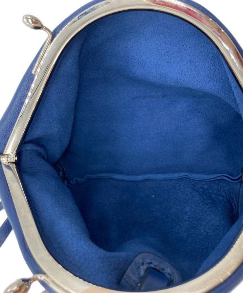 JIL SANDER（ジルサンダー）JIL SANDER (ジルサンダー) がま口ショルダーポーチ ブルーの古着・服飾アイテム