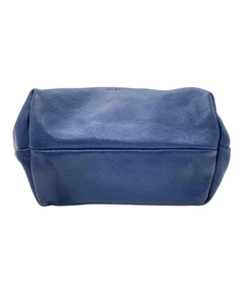 JIL SANDER（ジルサンダー）JIL SANDER (ジルサンダー) がま口ショルダーポーチ ブルーの古着・服飾アイテム