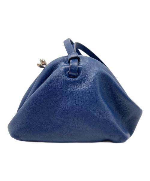 JIL SANDER（ジルサンダー）JIL SANDER (ジルサンダー) がま口ショルダーポーチ ブルーの古着・服飾アイテム