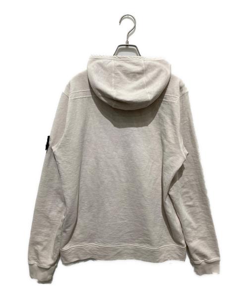 STONE ISLAND（ストーンアイランド）STONE ISLAND (ストーンアイランド) ZIP UP HOODIE オーバーダイ加工 ジップパーカー ライトピンク サイズ:Lの古着・服飾アイテム