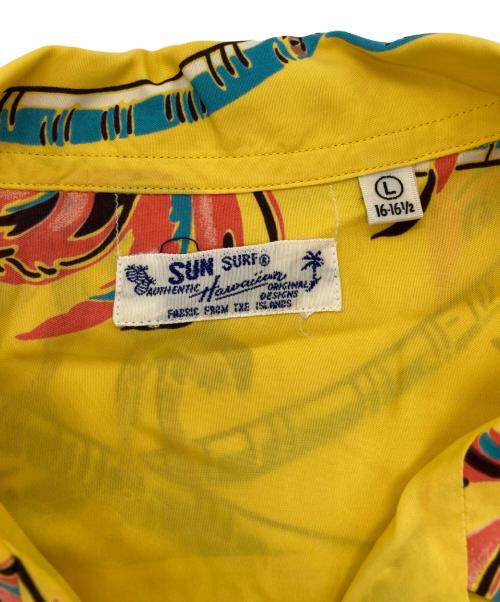 Sun Surf（サンサーフ）Sun Surf (サンサーフ) オープンカラー シャツ イエロー サイズ:L 16-16 1/2の古着・服飾アイテム