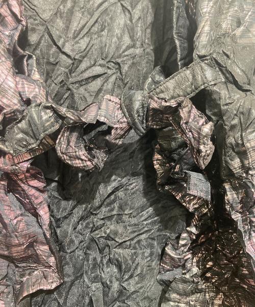 ISSEY MIYAKE（イッセイミヤケ）ISSEY MIYAKE (イッセイミヤケ) シワ加工ジャケット ピンク×ブラック サイズ:2の古着・服飾アイテム