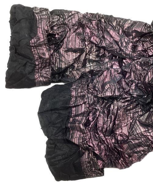 ISSEY MIYAKE（イッセイミヤケ）ISSEY MIYAKE (イッセイミヤケ) シワ加工ジャケット ピンク×ブラック サイズ:2の古着・服飾アイテム