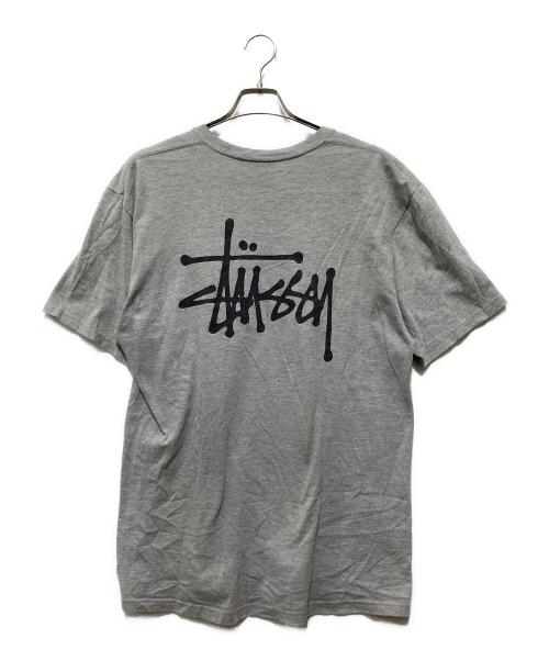 stussy（ステューシー）stussy (ステューシー) プリントTシャツ グレー サイズ:Ｌの古着・服飾アイテム