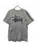 stussy (ステューシー) プリントTシャツ グレー サイズ:Ｌ：4000円