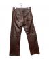 GAP (ギャップ) レザーパンツ ブラウン サイズ:W33　L30：9000円