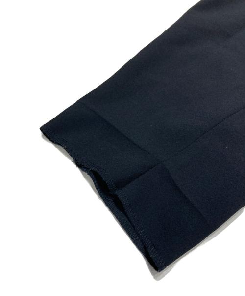 ENFOLD（エンフォルド）ENFOLD (エンフォルド) PEライトジョーゼット フロントギャザーゴムTROUSERS ブラック サイズ:36の古着・服飾アイテム