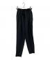 ENFOLD（エンフォルド）の古着「PEライトジョーゼット フロントギャザーゴムTROUSERS」｜ブラック