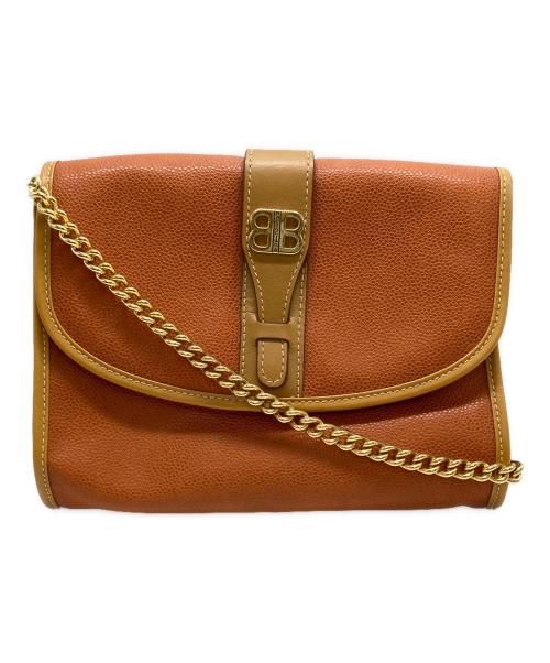 BALENCIAGA（バレンシアガ）BALENCIAGA (バレンシアガ) オールドBBモチーフチェーンショルダーバッグ ブラウンの古着・服飾アイテム