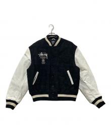 stussy（ステューシー）の古着「25th Anniversary Varsity Jacket スタジャン」｜ブラック×ホワイト