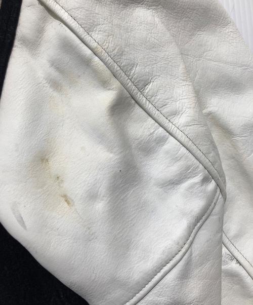 stussy（ステューシー）stussy (ステューシー) 25th Anniversary Varsity Jacket スタジャン ブラック×ホワイト サイズ:Lの古着・服飾アイテム