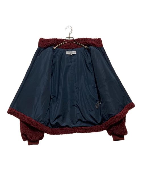 J.W.ANDERSON（ジェイダブリューアンダーソン）J.W.ANDERSON (ジェイダブリューアンダーソン) カラーブロックフリーストラックトップ ボア切替トラックジャケット レッド×ネイビー サイズ:Mの古着・服飾アイテム