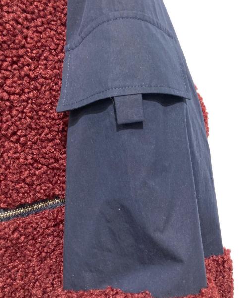 J.W.ANDERSON（ジェイダブリューアンダーソン）J.W.ANDERSON (ジェイダブリューアンダーソン) カラーブロックフリーストラックトップ ボア切替トラックジャケット レッド×ネイビー サイズ:Mの古着・服飾アイテム