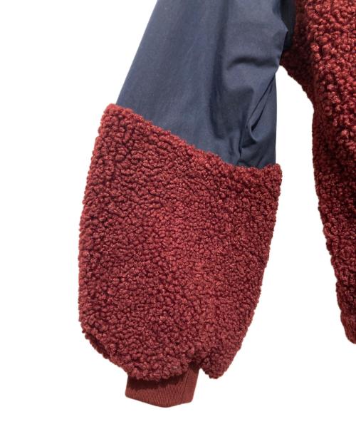 J.W.ANDERSON（ジェイダブリューアンダーソン）J.W.ANDERSON (ジェイダブリューアンダーソン) カラーブロックフリーストラックトップ ボア切替トラックジャケット レッド×ネイビー サイズ:Mの古着・服飾アイテム