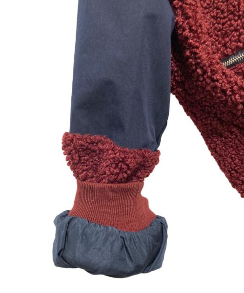 J.W.ANDERSON（ジェイダブリューアンダーソン）J.W.ANDERSON (ジェイダブリューアンダーソン) カラーブロックフリーストラックトップ ボア切替トラックジャケット レッド×ネイビー サイズ:Mの古着・服飾アイテム