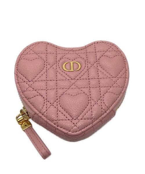 Christian Dior（クリスチャン ディオール）Christian Dior (クリスチャン ディオール) チェーン ハート ポーチ ピンクの古着・服飾アイテム