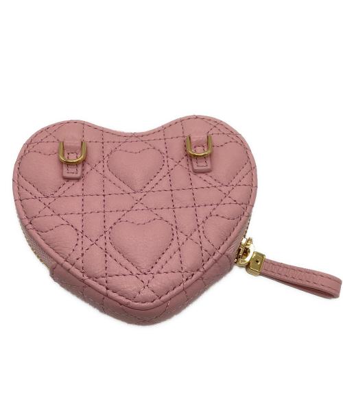 Christian Dior（クリスチャン ディオール）Christian Dior (クリスチャン ディオール) チェーン ハート ポーチ ピンクの古着・服飾アイテム