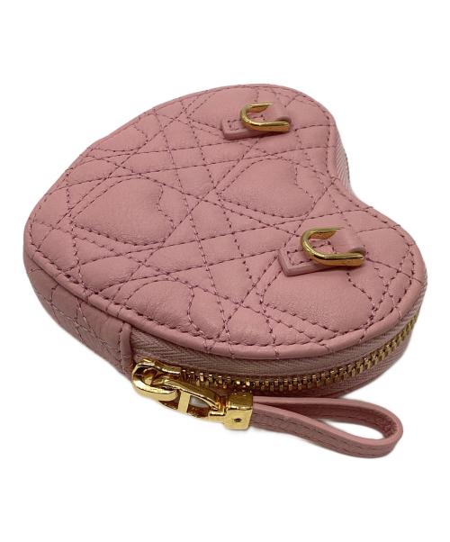 Christian Dior（クリスチャン ディオール）Christian Dior (クリスチャン ディオール) チェーン ハート ポーチ ピンクの古着・服飾アイテム