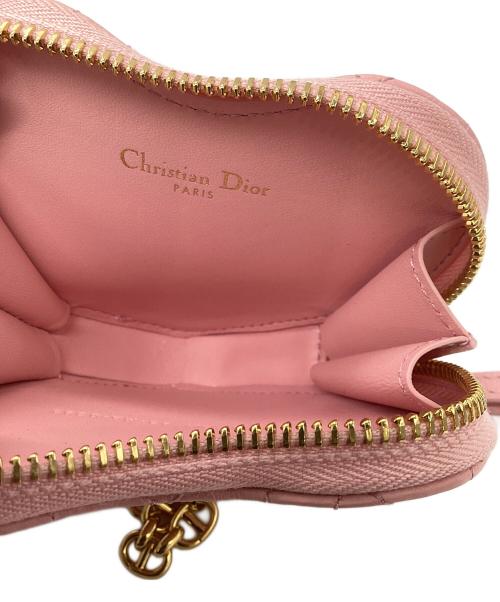 Christian Dior（クリスチャン ディオール）Christian Dior (クリスチャン ディオール) チェーン ハート ポーチ ピンクの古着・服飾アイテム