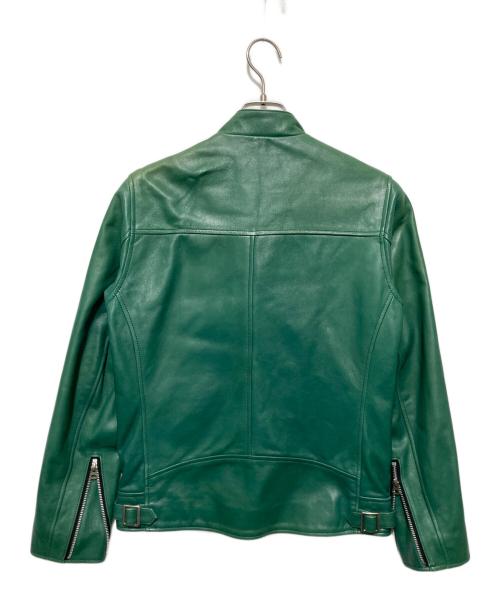 Schott（ショット）Schott (ショット) レザーライダースジャケット グリーン サイズ:Sの古着・服飾アイテム