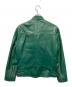 Schott (ショット) レザーライダースジャケット グリーン サイズ:S：27000円