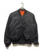 AVIREXアヴィレックス）の古着「COMMERCIAL LOGO MA-1」｜ブラック