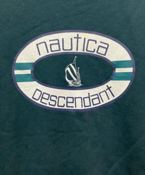 NAUTICA（ノーティカ）NAUTICA (ノーティカ) DESCENDANT (ディセンダント) FLOAT CREW NECK SWET フロートクルーネックスウェット グリーン サイズ:XLの古着・服飾アイテム