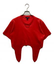 LOUIS VUITTON（ルイ ヴィトン）の古着「CHAIN NECK CROPPED TEE 半袖カットソー」｜レッド