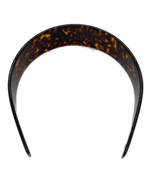 CELINE（セリーヌ）CELINE (セリーヌ) アセテートロゴカチューシャ ブラウン サイズ:実寸サイズをご参照ください。の古着・服飾アイテム