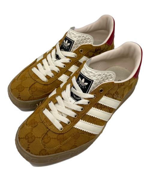 GUCCI（グッチ）GUCCI (グッチ) adidas (アディダス) GG柄コラボスニーカー ベージュ サイズ:23cmの古着・服飾アイテム