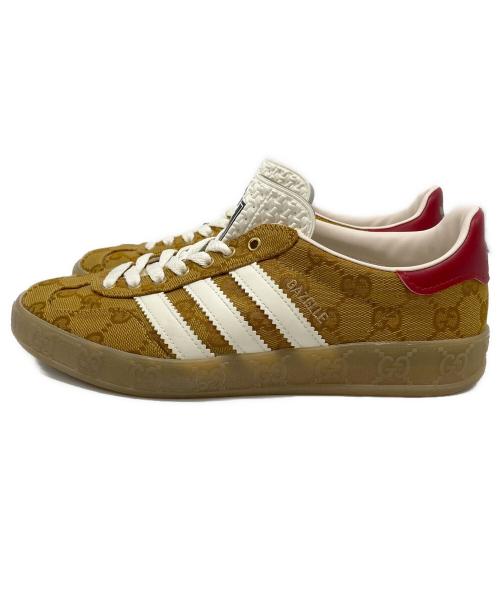 GUCCI（グッチ）GUCCI (グッチ) adidas (アディダス) GG柄コラボスニーカー ベージュ サイズ:23cmの古着・服飾アイテム