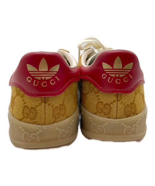 GUCCI（グッチ）GUCCI (グッチ) adidas (アディダス) GG柄コラボスニーカー ベージュ サイズ:23cmの古着・服飾アイテム